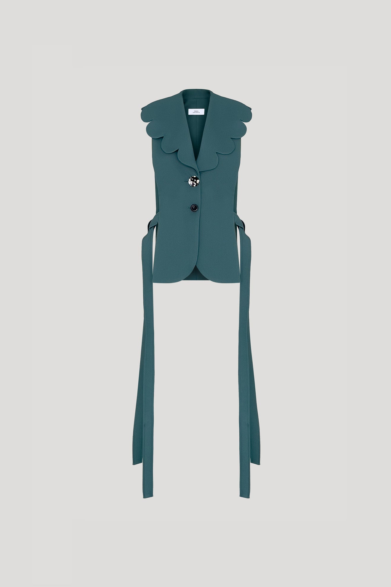 YUZU Vest in Mineral Green