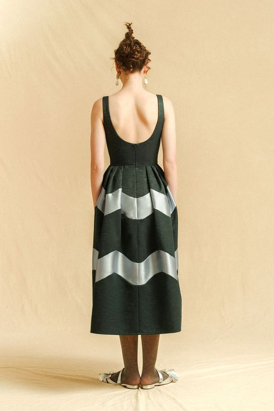 MAGIE Dress in Eclipse Blue/Rock Blue