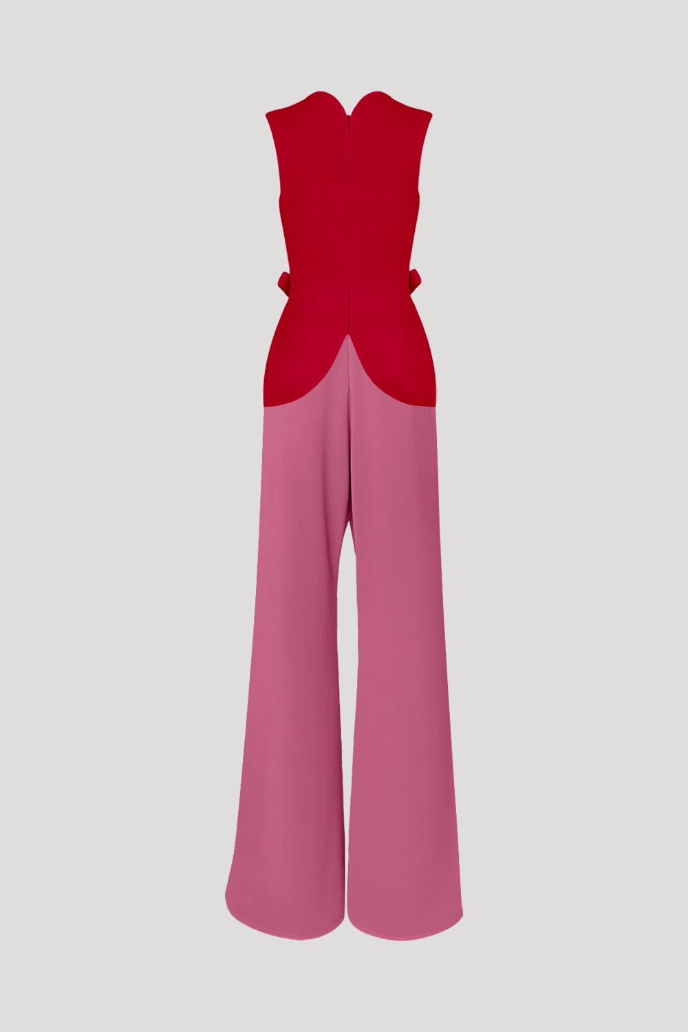 RIDEAU Jumpsuit in Brick Red/Fuchsia Pink