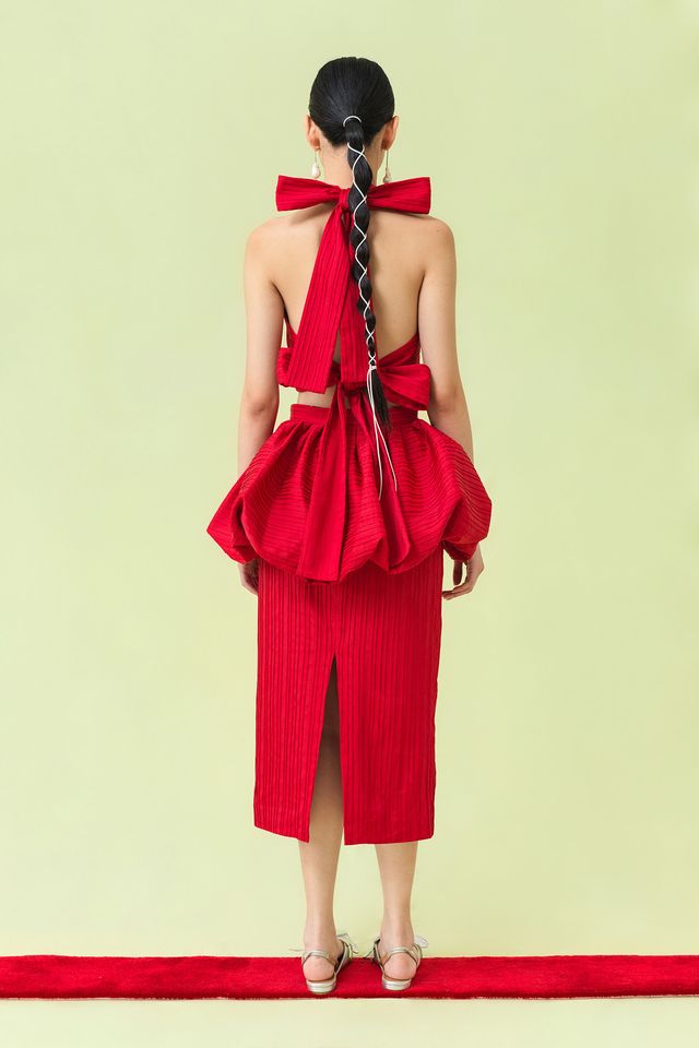 KABUTO Skirt in Sangria Red