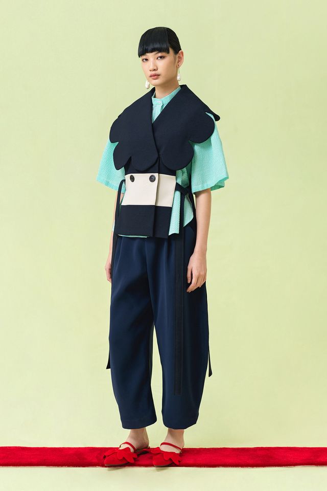 IRUKA Top in Turqouise Stripes
