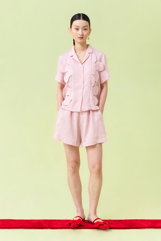 HISHI Short in Baby Pink