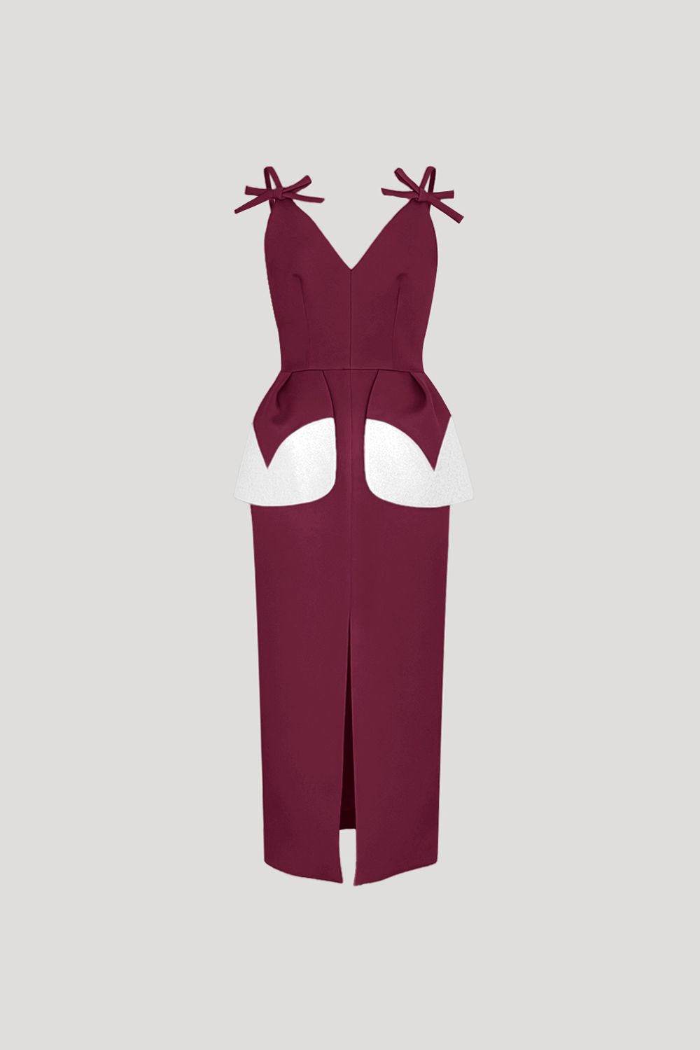 QUETE Dress in Plum/Luster Silver