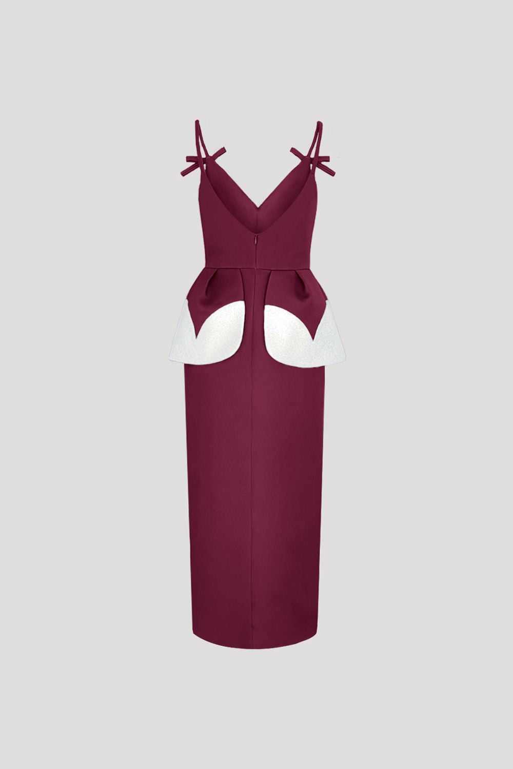 QUETE Dress in Plum/Luster Silver