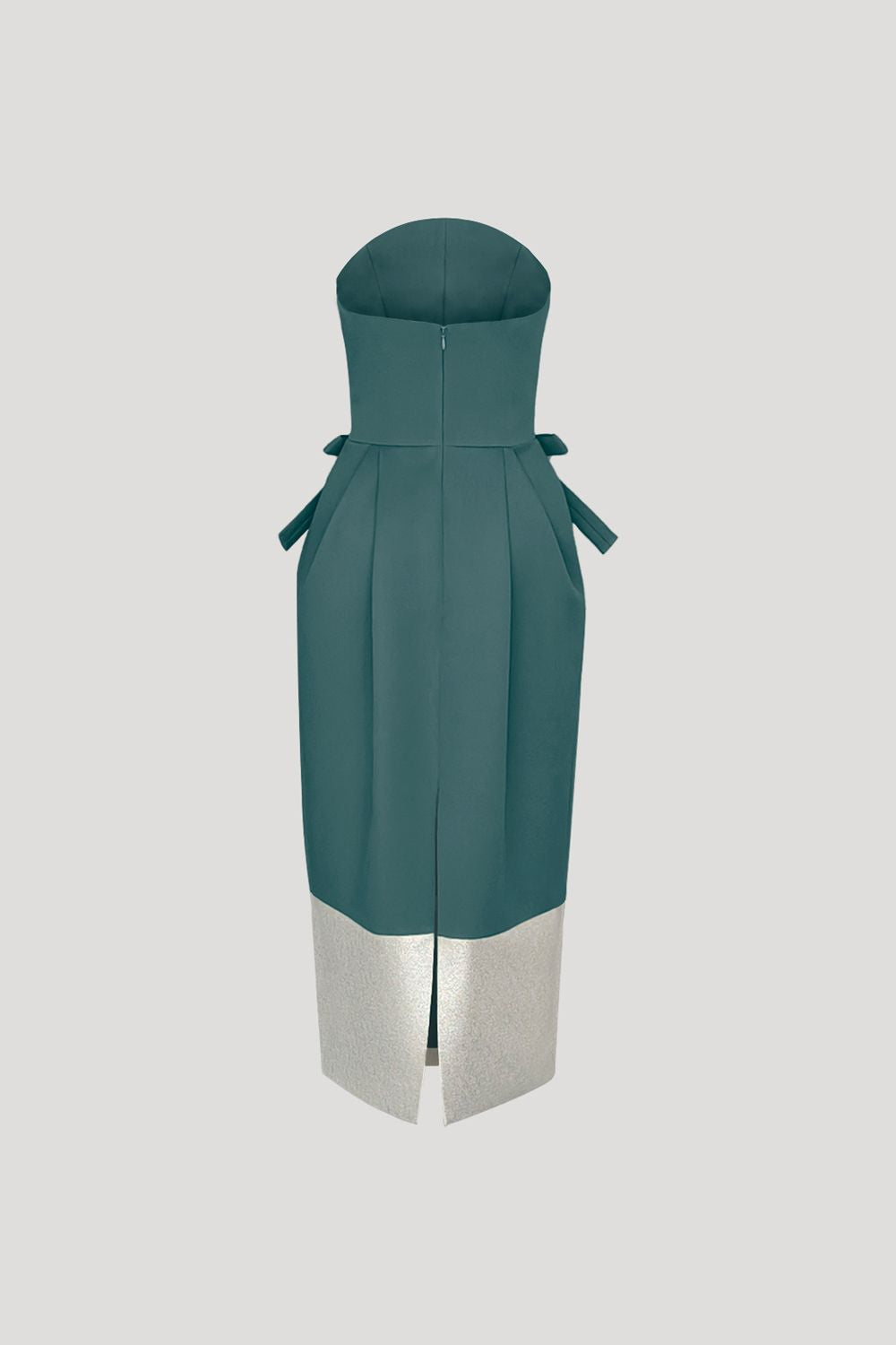 ECHAUFFE Dress in Mineral Green/Luster Silver