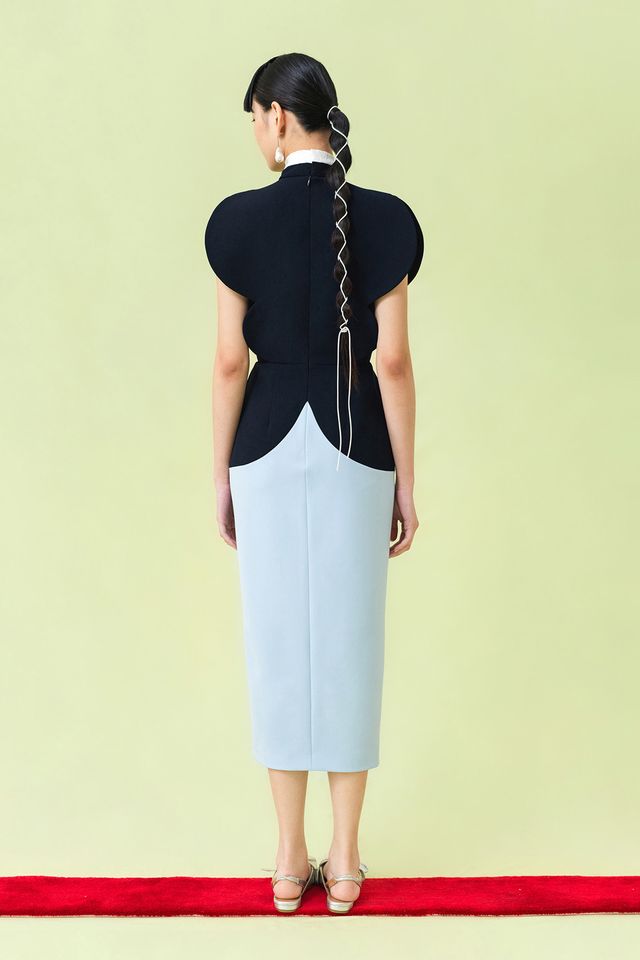HOTARU Dress in Dark Blue/Ash Blue