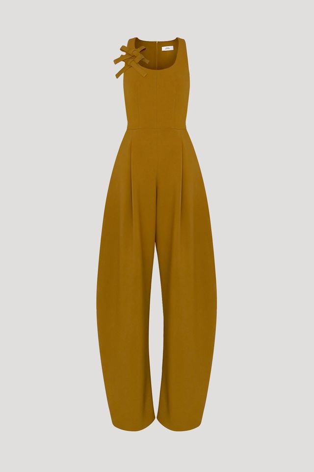 KOMADORI Jumpsuit in Ochre Brown