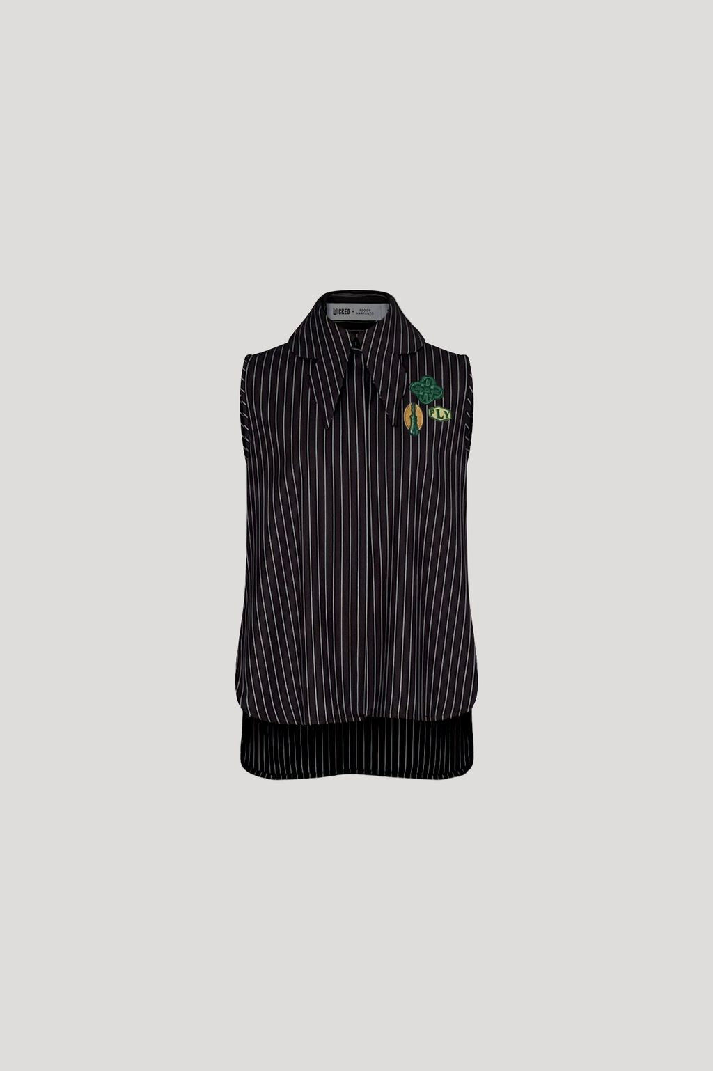 BLITHEN Top in Black Stripes