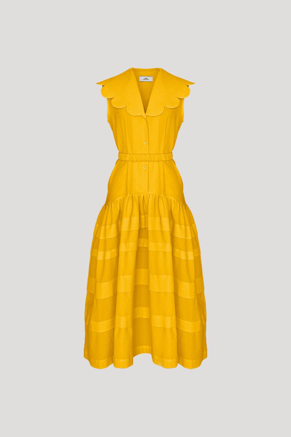 NUANCE Dress in Tumeric Yellow