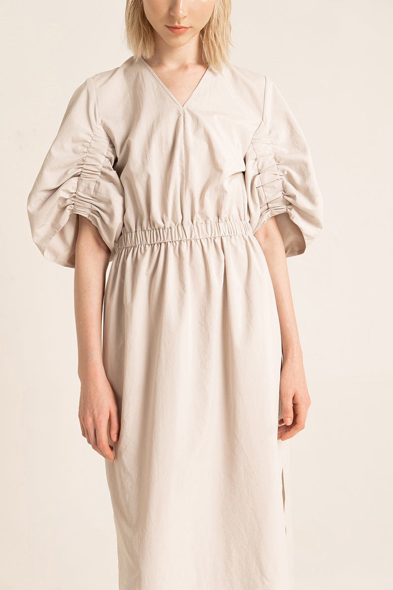 TIDAL Dress in Bone White